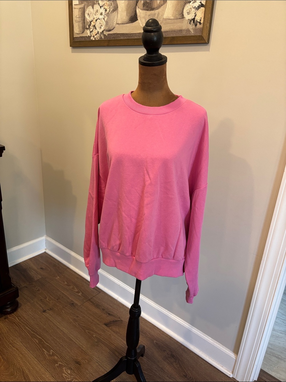 H&M Divided Hot Pink Crewneck Sweatshirt